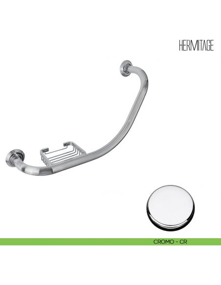 Maniglione per vasca con porta sapone Colombo Design Hermitage B3375 cromo
