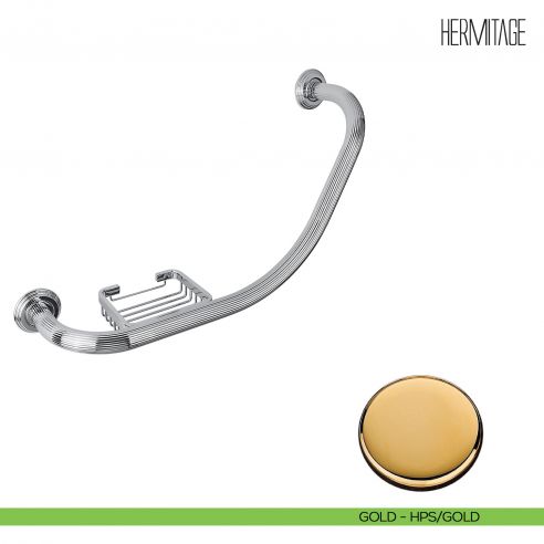 Maniglione per vasca con porta sapone Colombo Design Hermitage B3375 HPS gold