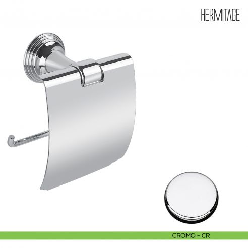 Porta rotolo coperto Colombo Design Hermitage B3391 cromo