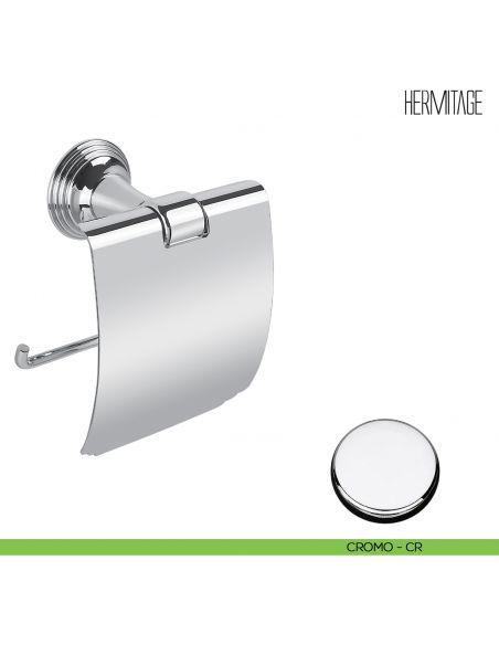 Porta rotolo coperto Colombo Design Hermitage B3391 cromo