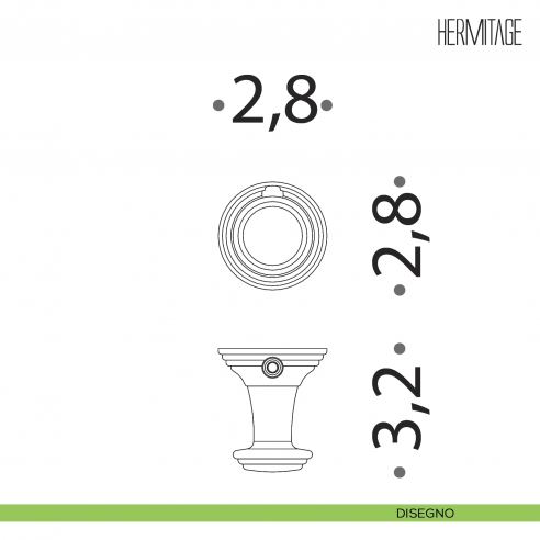 Portabito Colombo Design Hermitage LC77 disegno