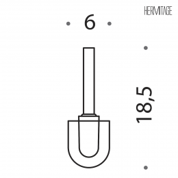 Ciuffo in setola con prolunga Colombo Design Hermitage B0157