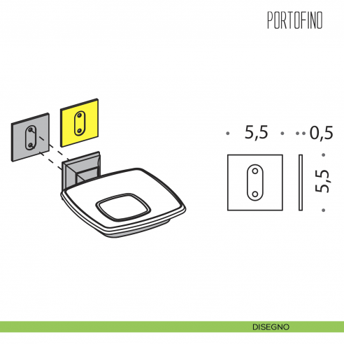 Ghiera Colombo Design Portofino disegno