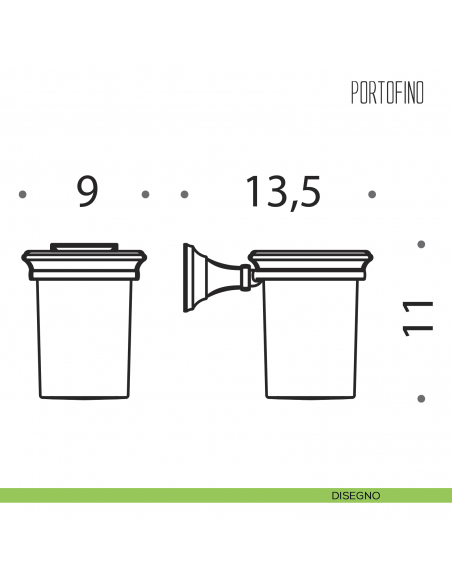 Porta bicchiere Colombo Design Portofino disegno