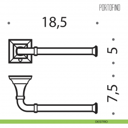 Porta Rotolo Colombo Design Portofino 2