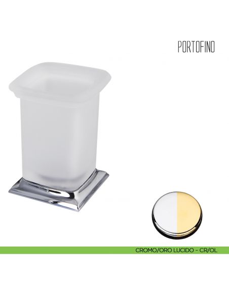 Porta bicchiere da appoggio Colombo Design Portofino CROMO - ORO