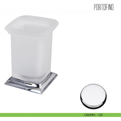 Porta bicchiere da appoggio Colombo Design Portofino CROMO