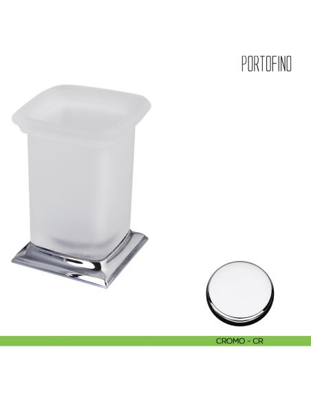 Porta bicchiere da appoggio Colombo Design Portofino CROMO
