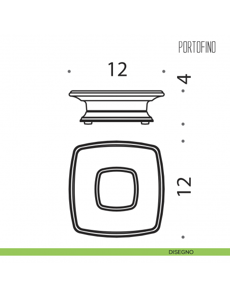 Porta sapone da appoggio Colombo Design Portofino disegno