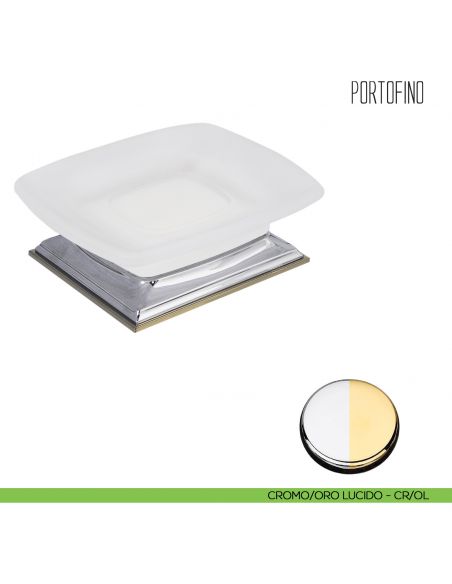 Porta sapone da appoggio Colombo Design Portofino CROMO-ORO