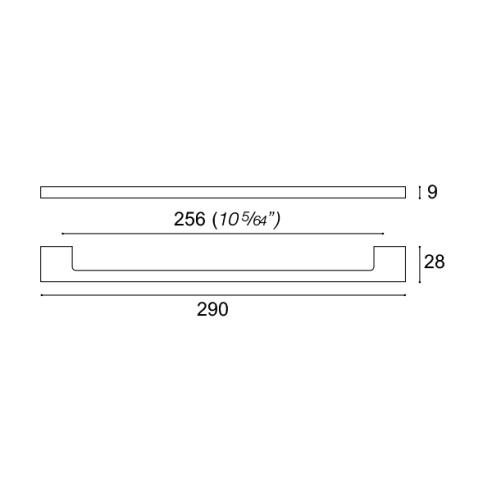 Maniglia per mobile Confalonieri MB09020 misura A