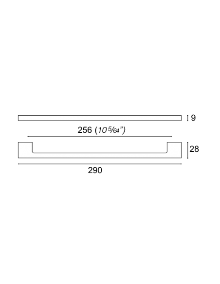 Maniglia per mobile Confalonieri MB09020 misura A