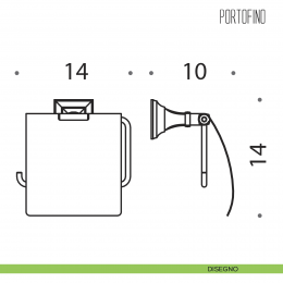 Porta rotolo coperto Colombo Design Portofino 2