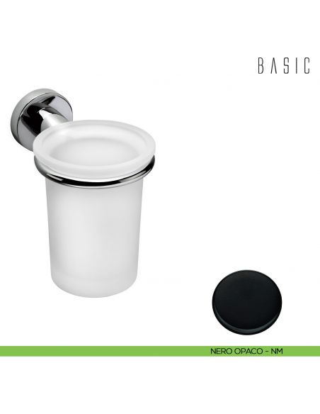 Porta bicchiere Colombo Design Basic neromat
