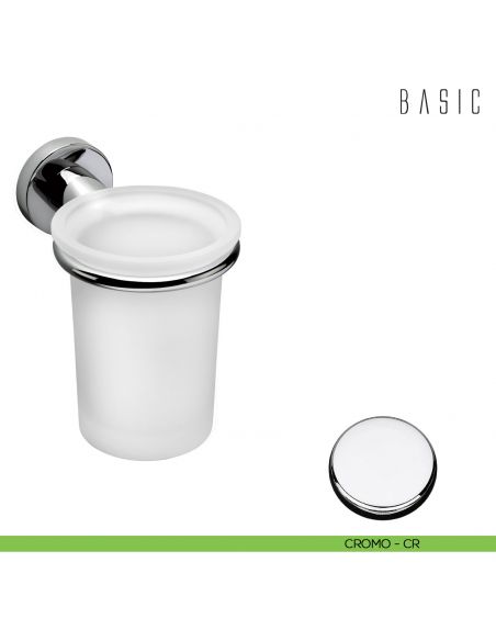 Porta bicchiere Colombo Design Basic cromo