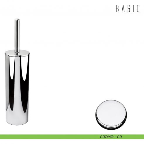 Porta scopino d'appoggio Colombo Design Basic cromo
