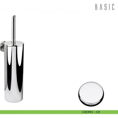 Porta scopino sospeso Colombo Design Basic cromo