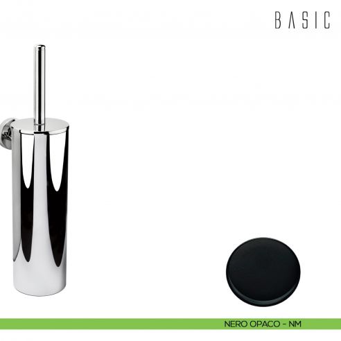 Porta scopino sospeso Colombo Design Basic neromat