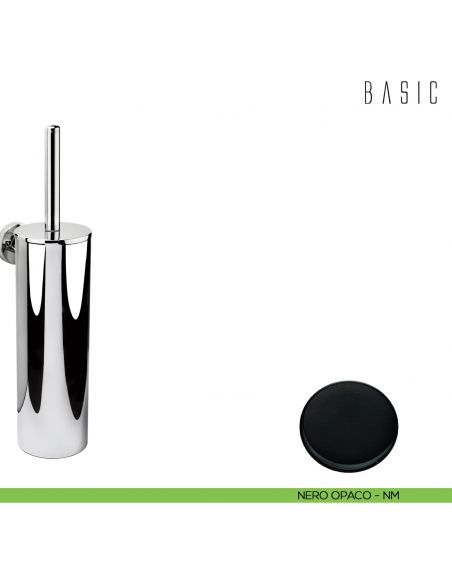 Porta scopino sospeso Colombo Design Basic neromat