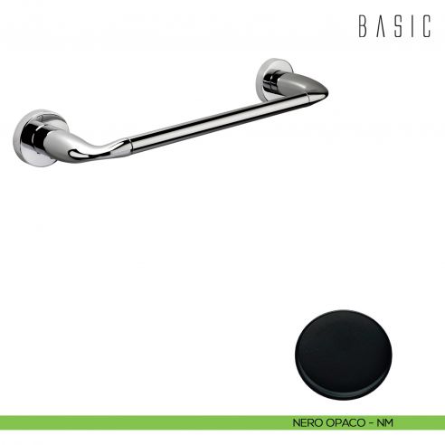 Porta salvietta Colombo Design Basic 45 cm neromat