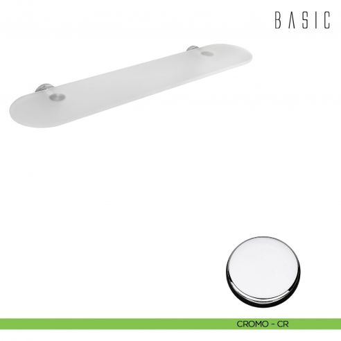 Mensola Colombo Design Basic 60 cm cromo