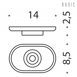 Porta sapone Colombo Design Basic B2751
