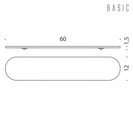 Mensola Colombo Design Basic B2761