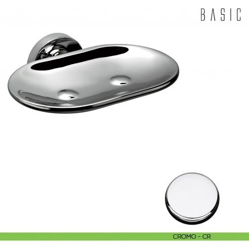 Porta sapone inamovibile Colombo Design Basic cromo