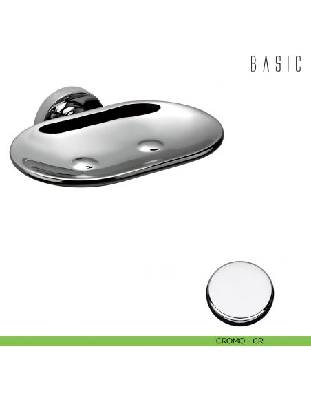 Porta sapone inamovibile Colombo Design Basic cromo