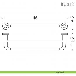 Porta salvietta doppio Colombo Design Basic 2
