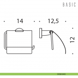 Porta Rotolo coperto Colombo Design Basic 2