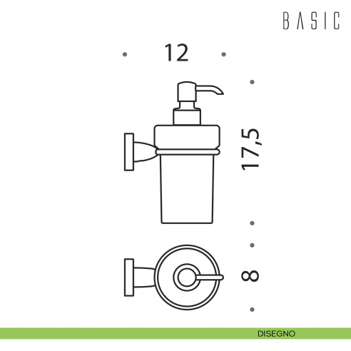 Spandisapone da muro Colombo Design Basic disegno