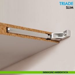 Reggimensola a scomparsa Ferramenta Livenza Triade Slim per mensole in legno spessore a partire da 18 mm 2
