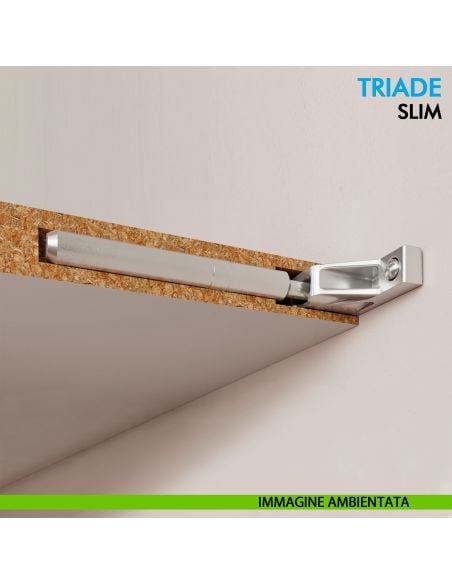 Reggimensola a scomparsa Ferramenta Livenza Triade Slim per mensole in legno spessore a partire da 18 mm
