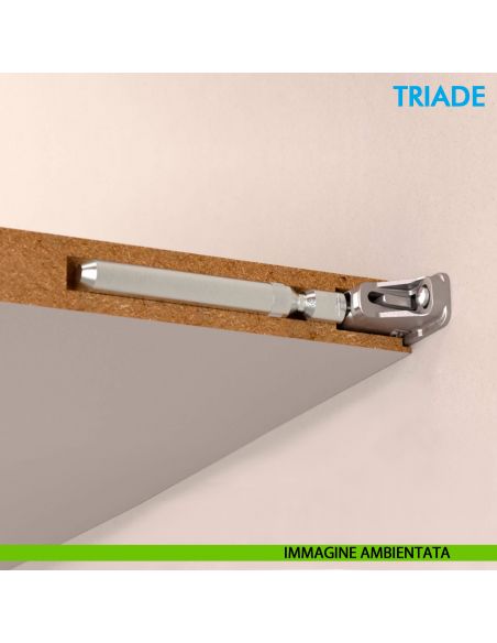Reggimensola a scomparsa Ferramenta Livenza Triade per mensole in legno con spessori a partire da 25 a 40 mm