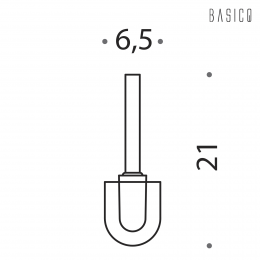 Ciuffo in setola con prolunga Colombo Design Basic Q B1657