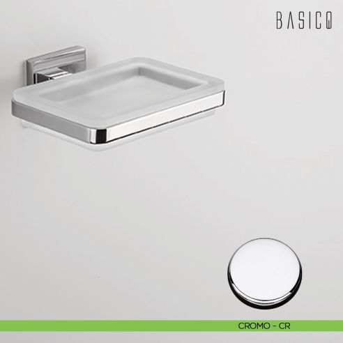 Porta sapone Colombo Design Basic Q B3701 CROMO