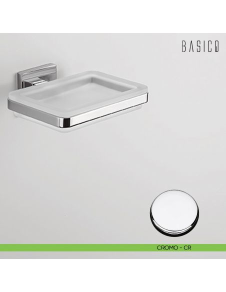Porta sapone Colombo Design Basic Q B3701 CROMO