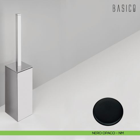 Porta scopino d'appoggio in ABS Colombo Design Basic Q B3706 NEROMAT