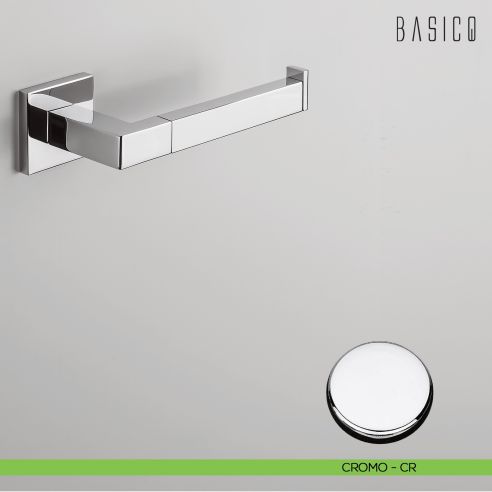 Porta rotolo Colombo Design Basic Q B3708 destro CROMO