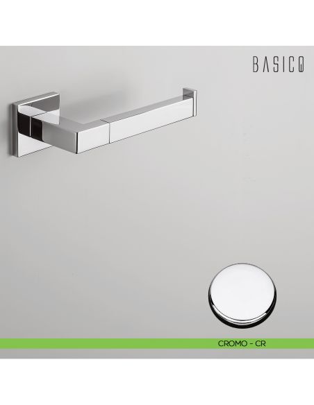 Porta rotolo Colombo Design Basic Q B3708 destro CROMO