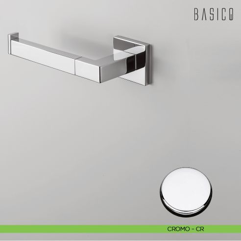 Porta rotolo Colombo Design Basic Q B3708 sinistro CROMO