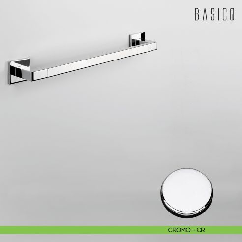 Porta salvietta Colombo Design Basic Q 41 cm B3709 CROMO