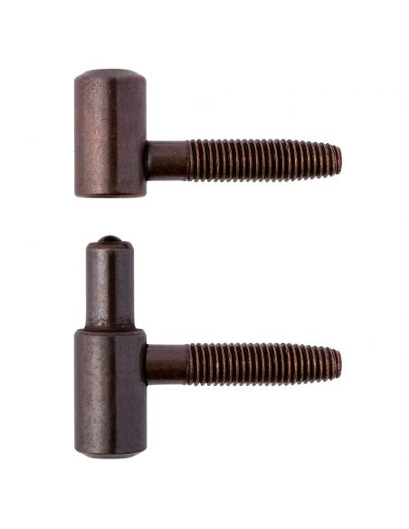 Cerniera anuba liscia Otlav diametro 13 mm bronzata per porta in legno