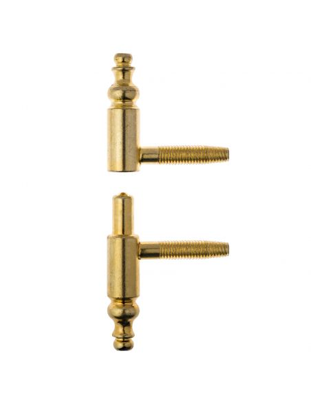 Cerniera anuba stile barocco Otlav diametro 13 mm ottonata per porta in legno