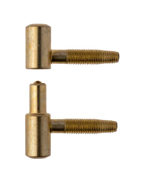 Cerniera anuba liscia Otlav diametro 13 mm ottonata per porta in legno