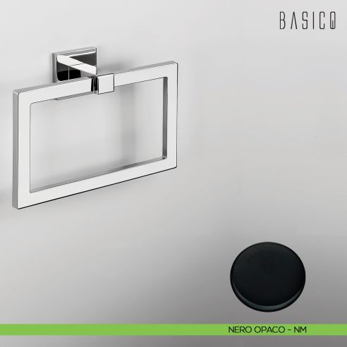 Porta salvietta ad anello Colombo Design Basic Q B3731 neropaco