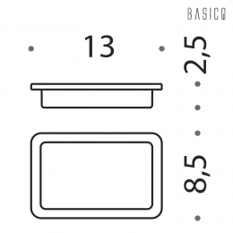 Porta sapone Colombo Design Basic Q B3751