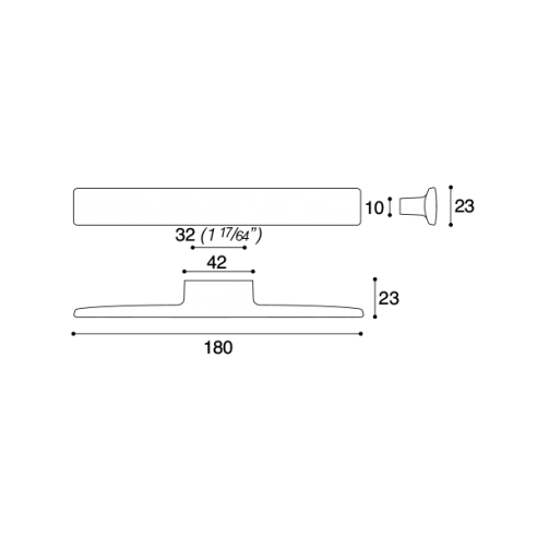 Maniglia per mobile Confalonieri MB09101 misura A