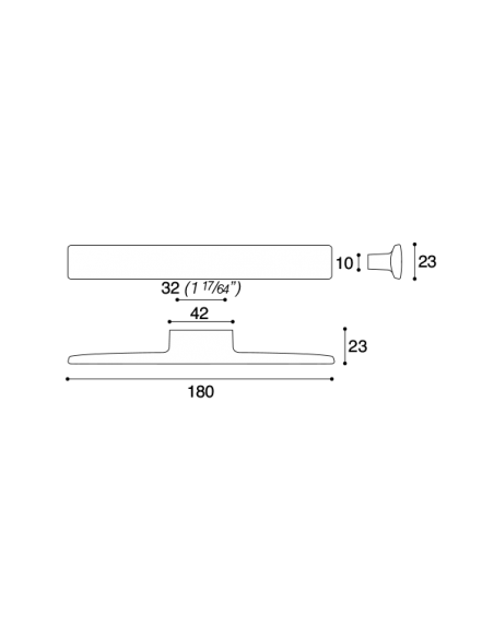 Maniglia per mobile Confalonieri MB09101 misura A